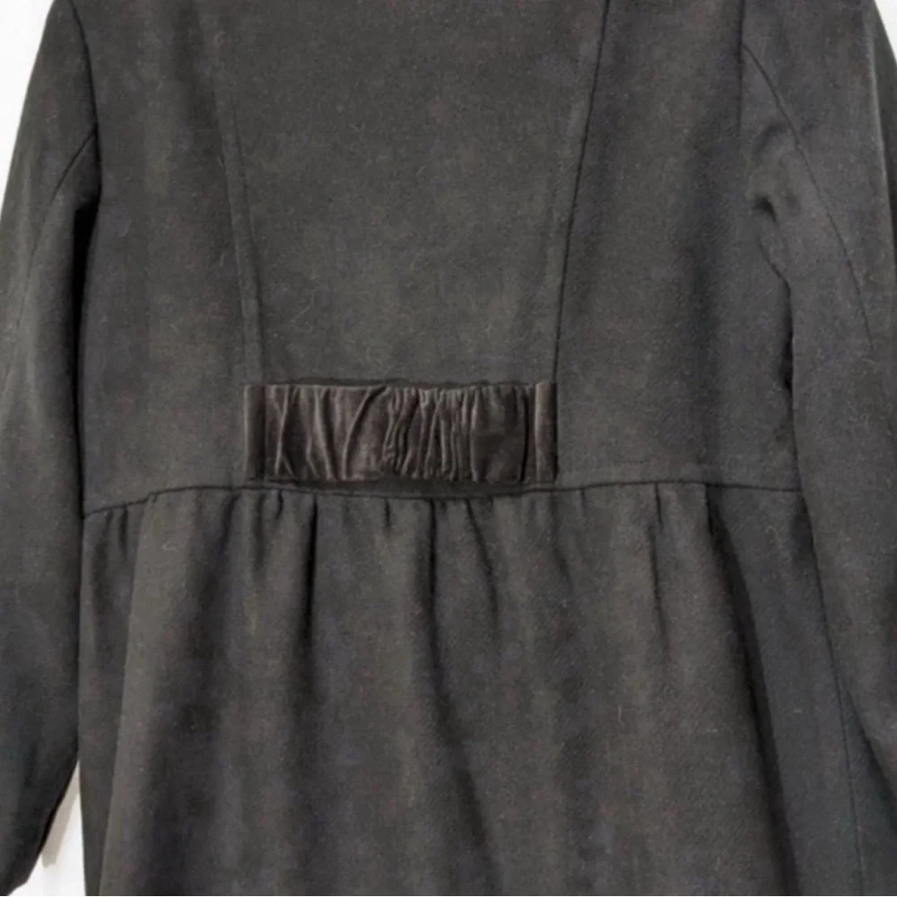 Tommy Hilfiger Black Wool Peacoat Large